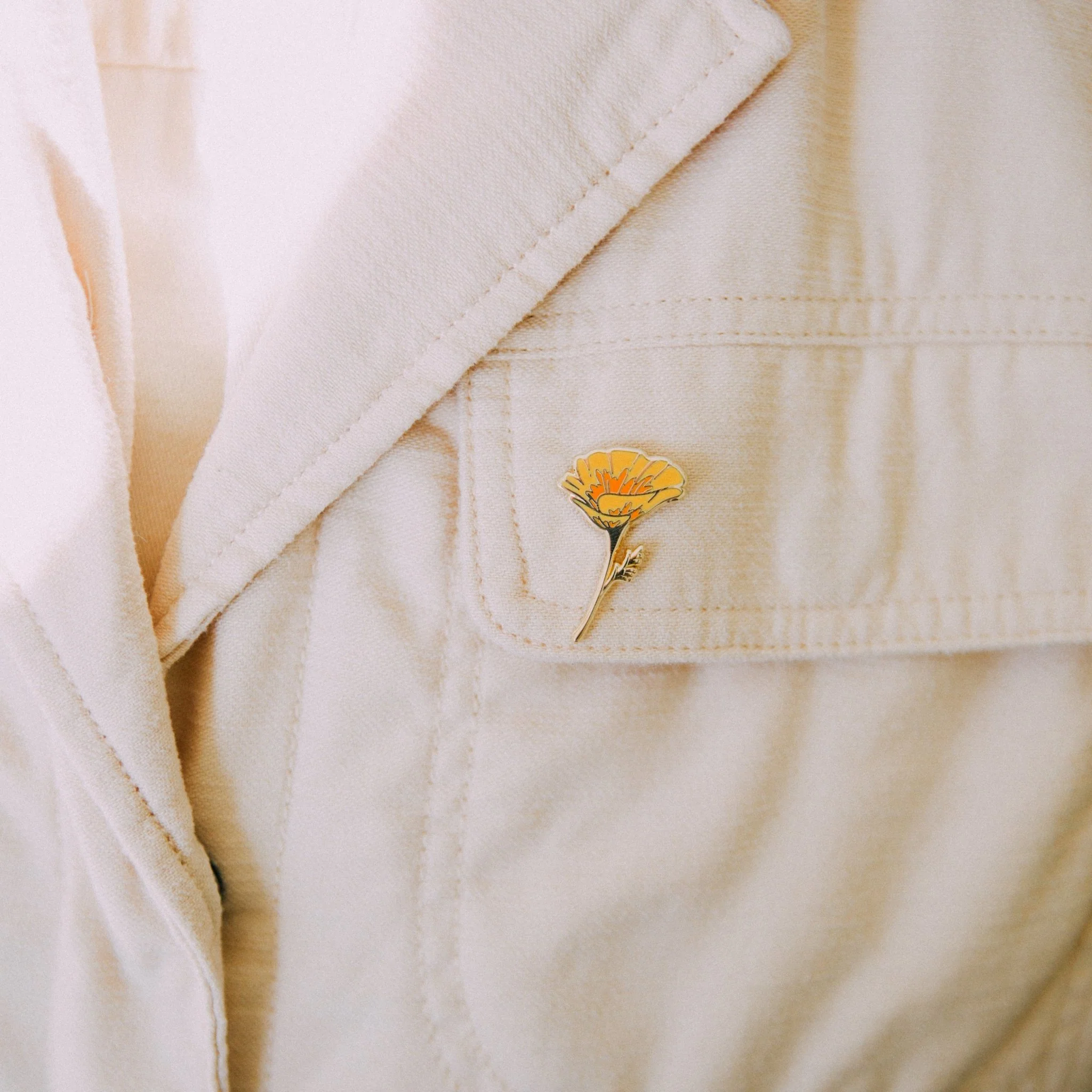 California Poppy Pin - Image 6