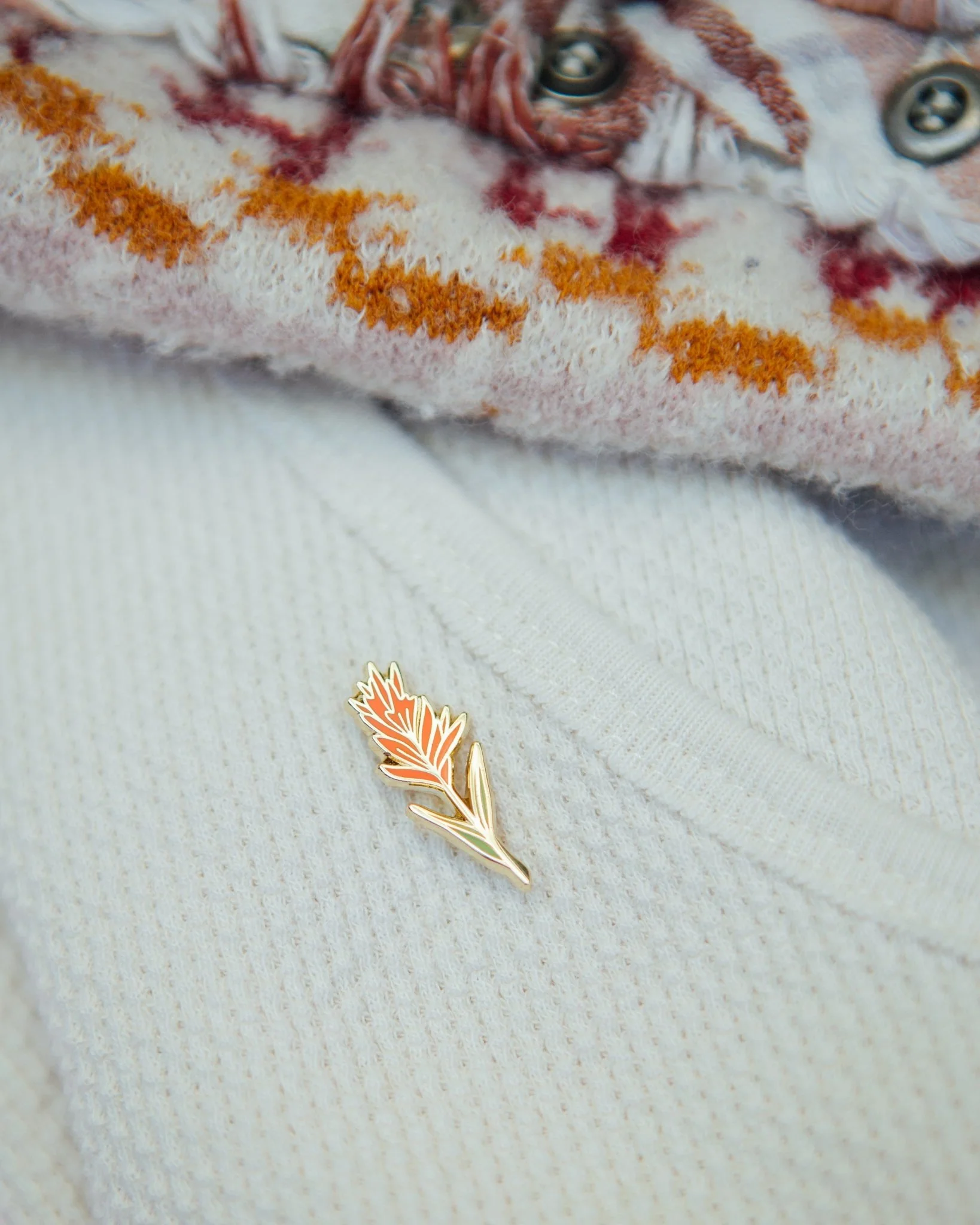 Indian Paintbrush Pin - Image 4