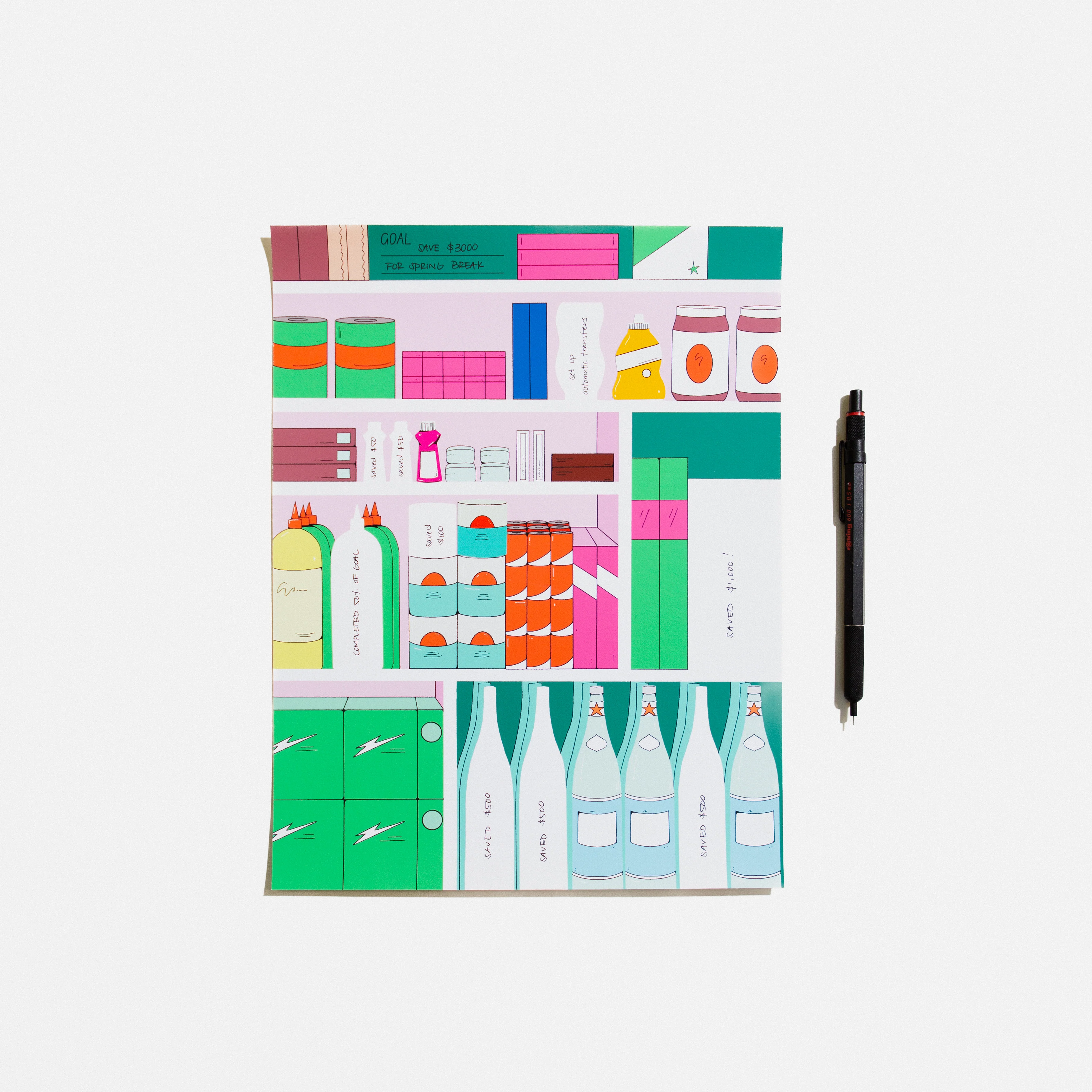 Financial Goal Tracking Kit - Kitchen Pantry - Image 7