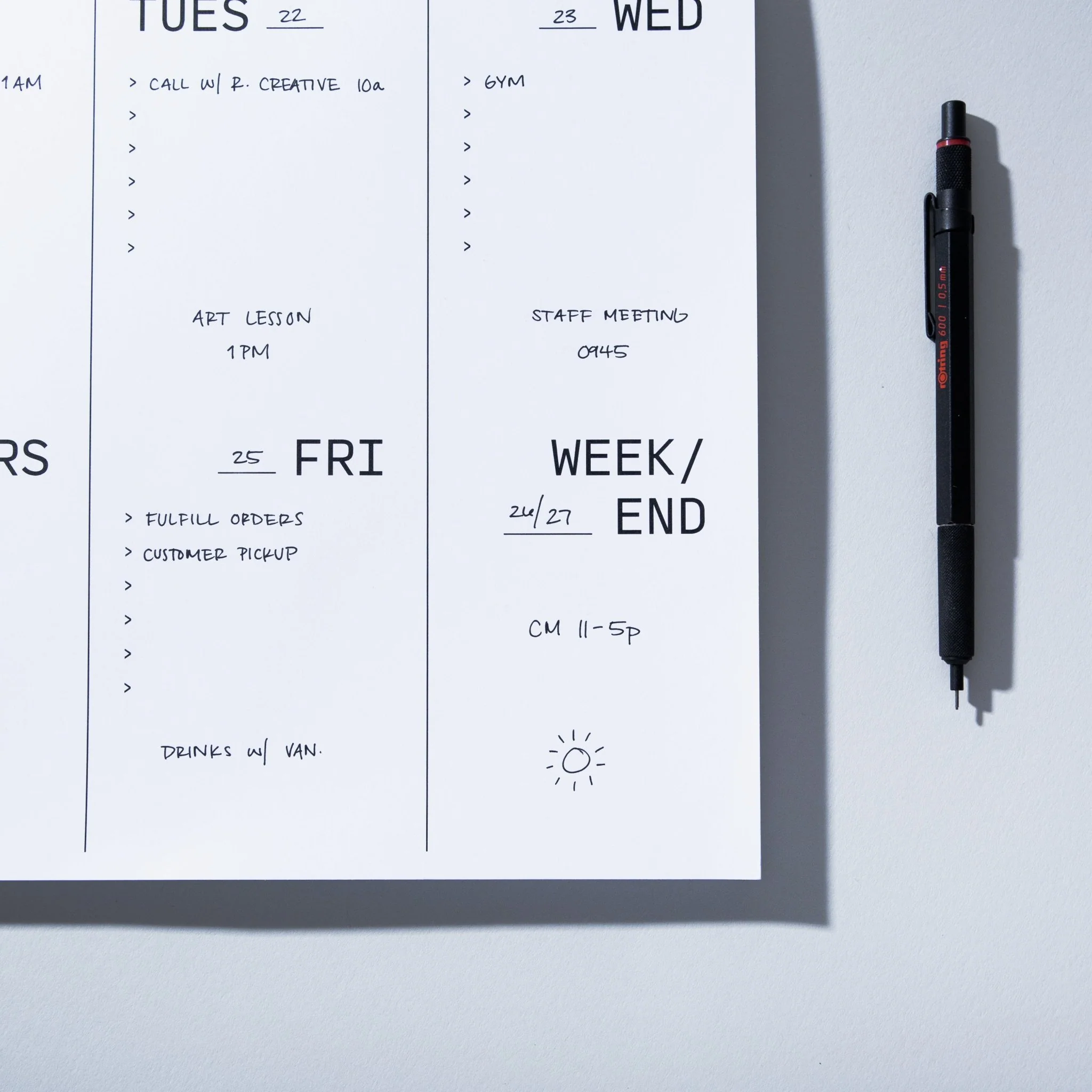 Large Weekly Desk Planner - Image 5