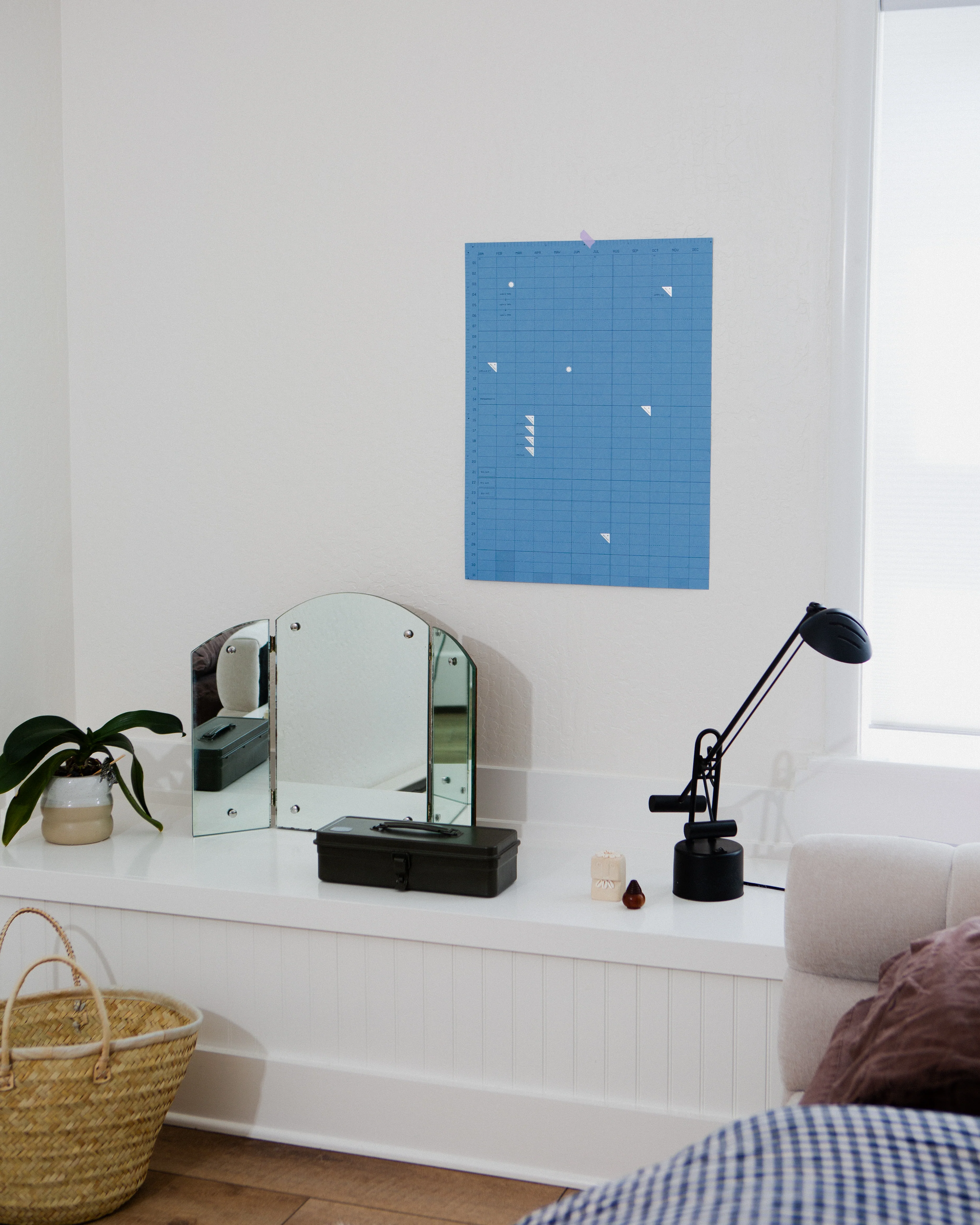 Open Dated 365 Day Wall Calendar | Denim - Image 4