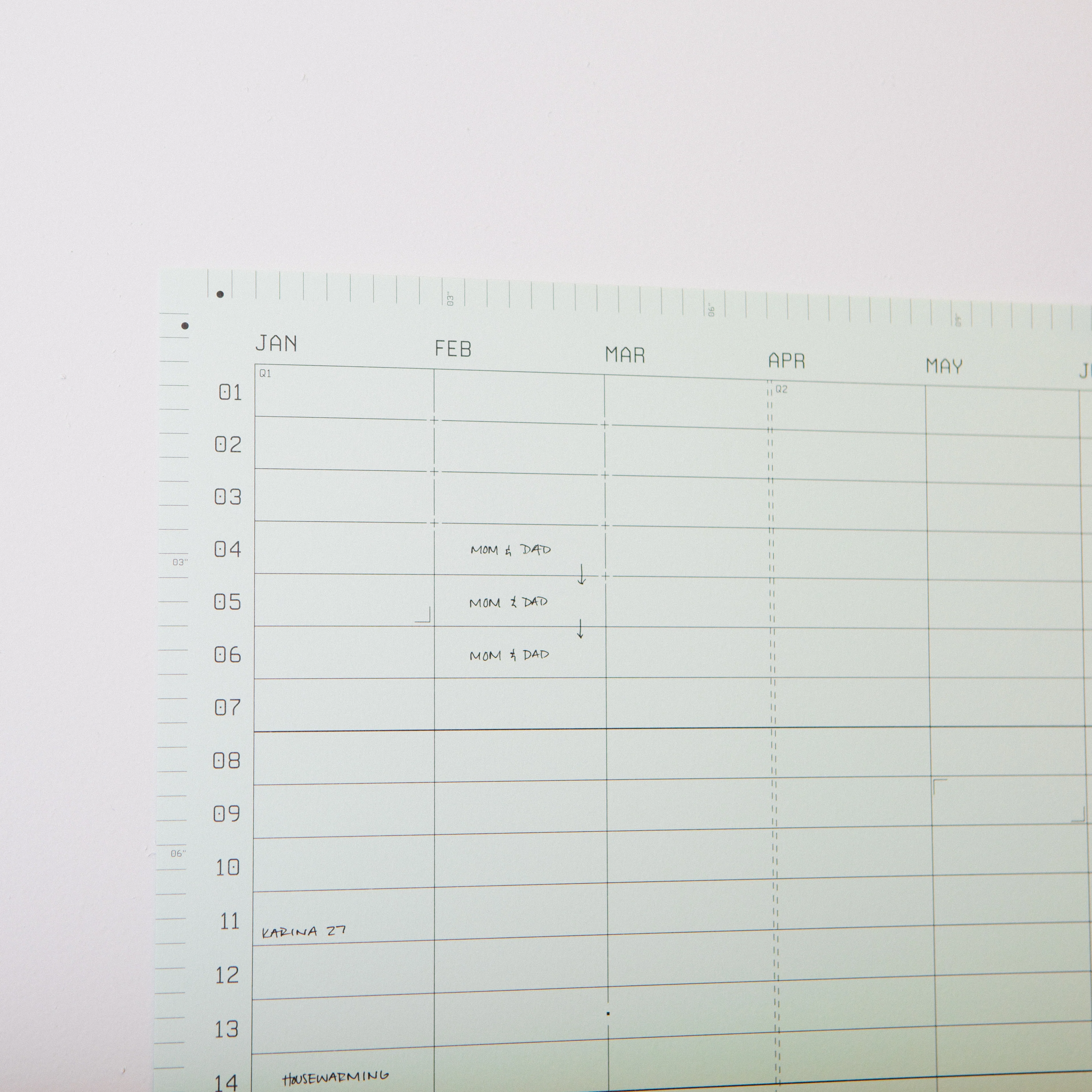 Open Dated 365 Day Wall Calendar | Matcha - Image 7